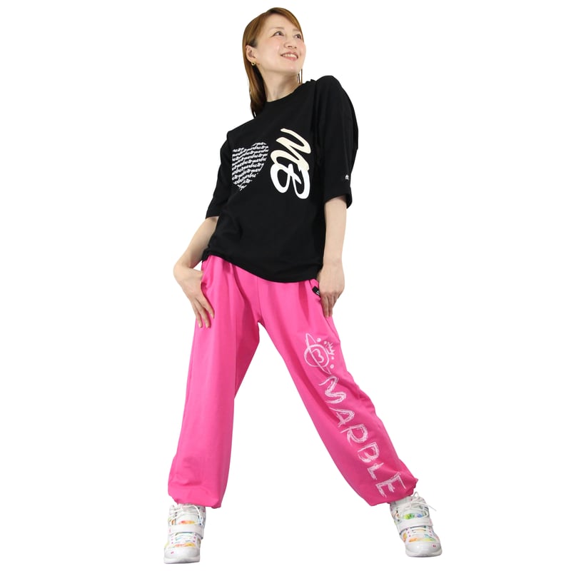 Marble)L2408-607 スウェットパンツ PINK LADIES-M ・L | フ Marble)L2408-607 スウェットパンツ PINK LADIES-M ・L | フ