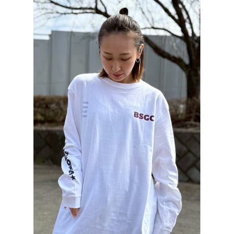 BSG CLUB L/SL Tee　ホワイト　LサイズXLサイズ