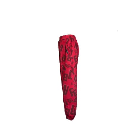 （Marble催事限定商品セール）SU2602-606　総柄ストレッチロングパンツ　RED　BLACK　UNISEX M・L