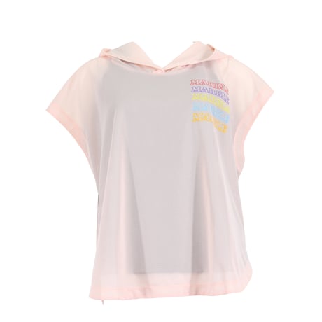 （Marble）L2606-103　フーディドルマンT × カップ付きタンクトップセット　PINK　LADIES F