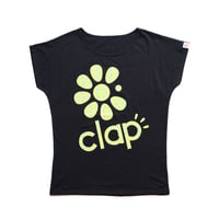 （CLAP）Flower clap logo DOLMAN　ブラック