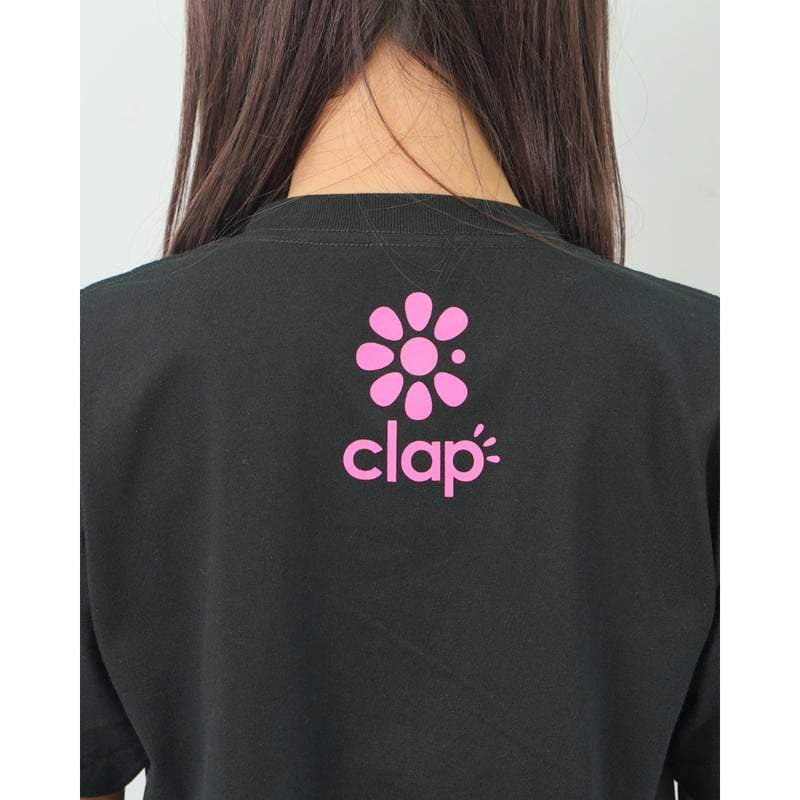 CLAP） CLAP FLOWER TEE ブラック | フィットネスウェアショップIwata