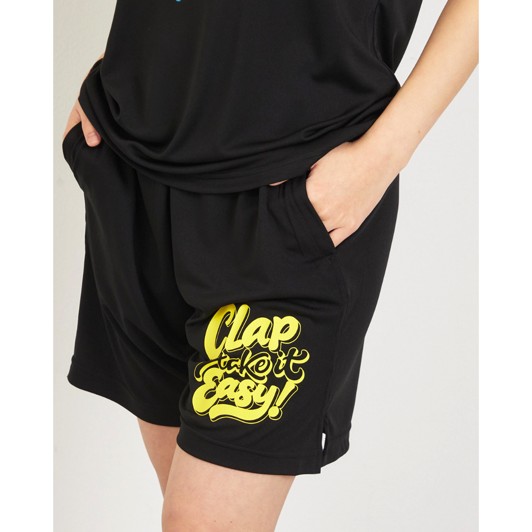 CLAP）TAKE IT EASY DRY HALFPANTS ブラック | フィットネスウ