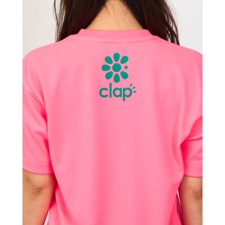 （CLAP）SPRING CLAP DRY TEE 　ネオンピンク