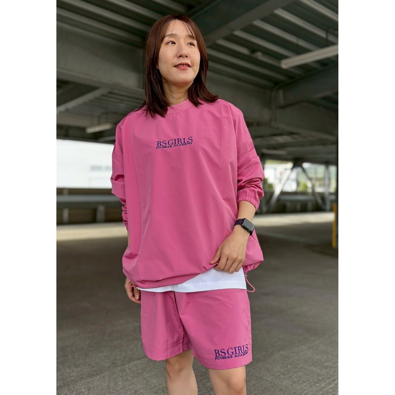BSG ACADEMY PREMIUM POLYESTER PULLOVER フラミンゴピンク