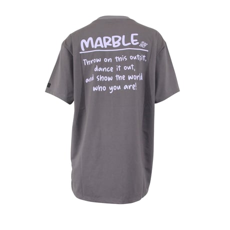 （Marble）U2511-101Tシャツ CHARCOALGRAY　UNISEX M ・L ・XL