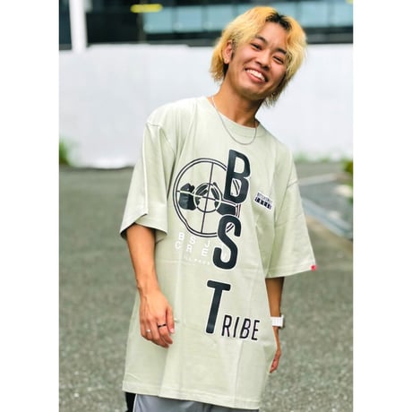 BS TRIBE MIX LOGO PREMIUM COMFORT TEE　スミクロ　LサイズXLサイズ