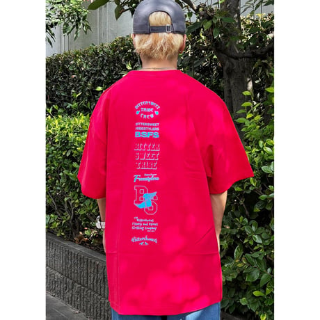 BS TRIBE CIRCLE LOGO PREMIUM COMFORT Tee　レッド　LサイズXLサイズ