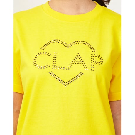 （CLAP）HEART CLAP LIMESTONE TEE　イエロー