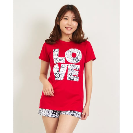 （CLAP）MONOGRAM-LOVE C-DRYTEE　レッド　Mサイズ