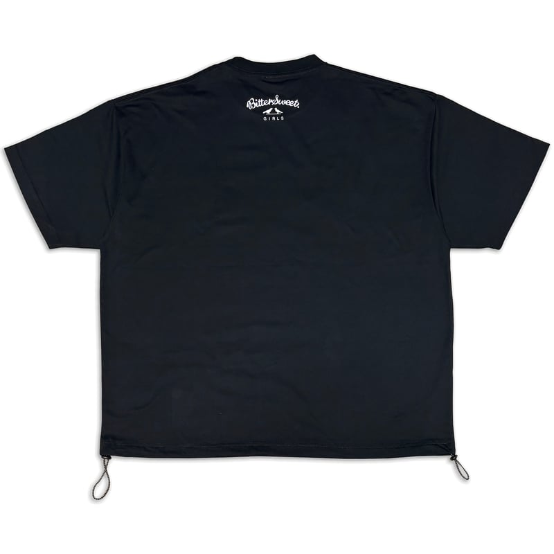 GIW FINE JERSEY RELAX FIT Tee（裾ドローコード） ブラック L