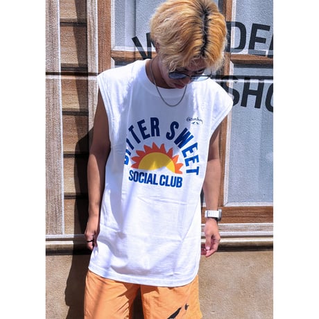 BS SOCIAL CLUB PREMIUM COMFORT SLEEVELESS Tee　ブラック　MサイズLサイズ