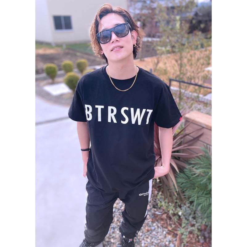 BS INITIALS LETTER Tee ディープブラック LサイズXLサイズXXLサイズ