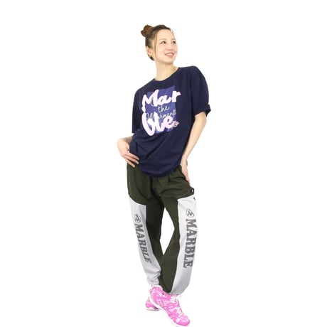 （Marble）U2603-101　Tシャツ　NAVY　UNISEX M・L・XL