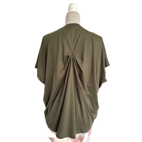 （Marble催事限定商品セール）SL2602-204　フレアドルマンT　KHAKI　BLACK　LADIES F