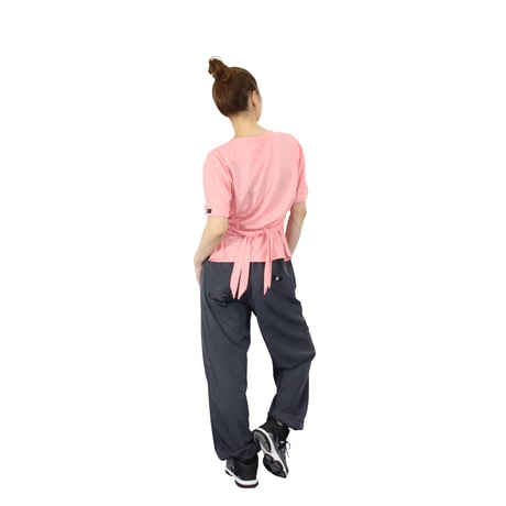 （Marble）L2601-104　ロールスリーブTシャツ　PINK　LADIES F