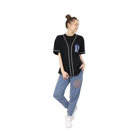 （Marble）U2601-605 デニム風スリムパンツ　TURQUOISEDENIM　UNISEX M・ML・ L・XL