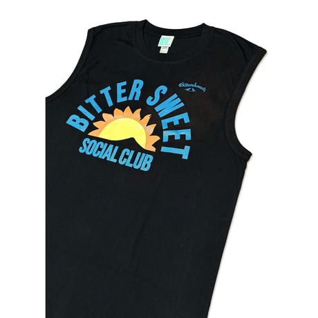 BS SOCIAL CLUB PREMIUM COMFORT SLEEVELESS Tee　ブラック　MサイズLサイズ