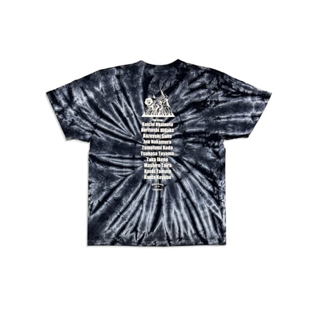 J.TRIBE LION SPIRAL Tie-Dye Tee　スパイラルブラック　LサイズXLサイズXXLサイズ