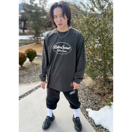 BS GELATO LOGO GARMENT DYE L/SL Tee　ヴィンテージブラック　LサイズXLサイズ