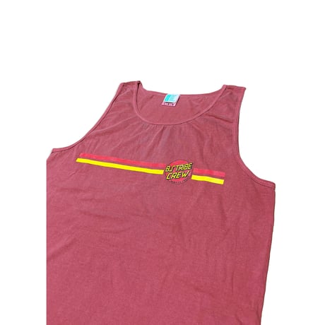 BSCRUZ CIRCLE LOGO GARMENT DYED TANK　クリムゾン　LサイズXLサイズ