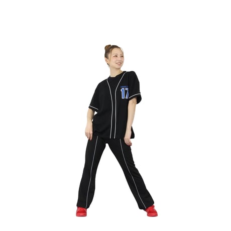 （Marble）L2601-607　フレアパンツ　BLACK　LADIES M・L