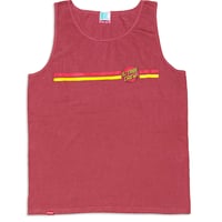 BSCRUZ CIRCLE LOGO GARMENT DYED TANK　クリムゾン　LサイズXLサイズ