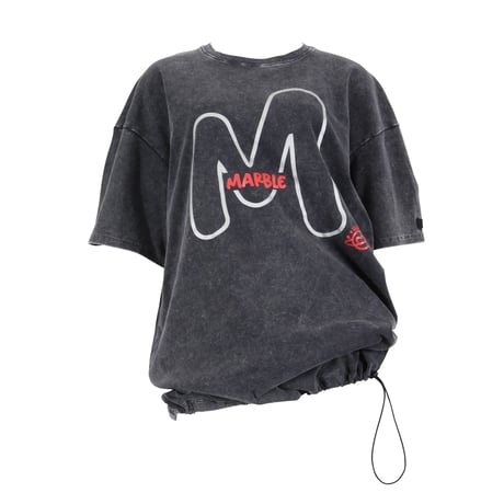 （Marble）U2603-102　デニム風BigT　BLACK　UNISEX M・L・XL