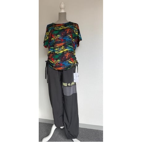 （Marble催事限定商品セール）SL2604-606　メッシュ入ロングパンツ　LIGHT GRAY　CHARCOAL GRAY　LADIES M ・L