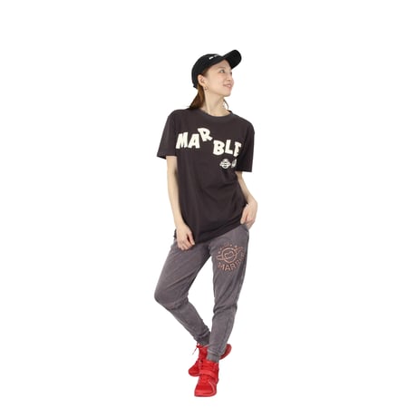 （Marble）U2601-605 デニム風スリムパンツ　BROWINDENIM　UNISEX M・ML・ L・XL