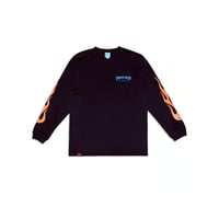 BS FREESTYLERS FLAME LOGO L/SL Tee　ブラック　XLサイズ