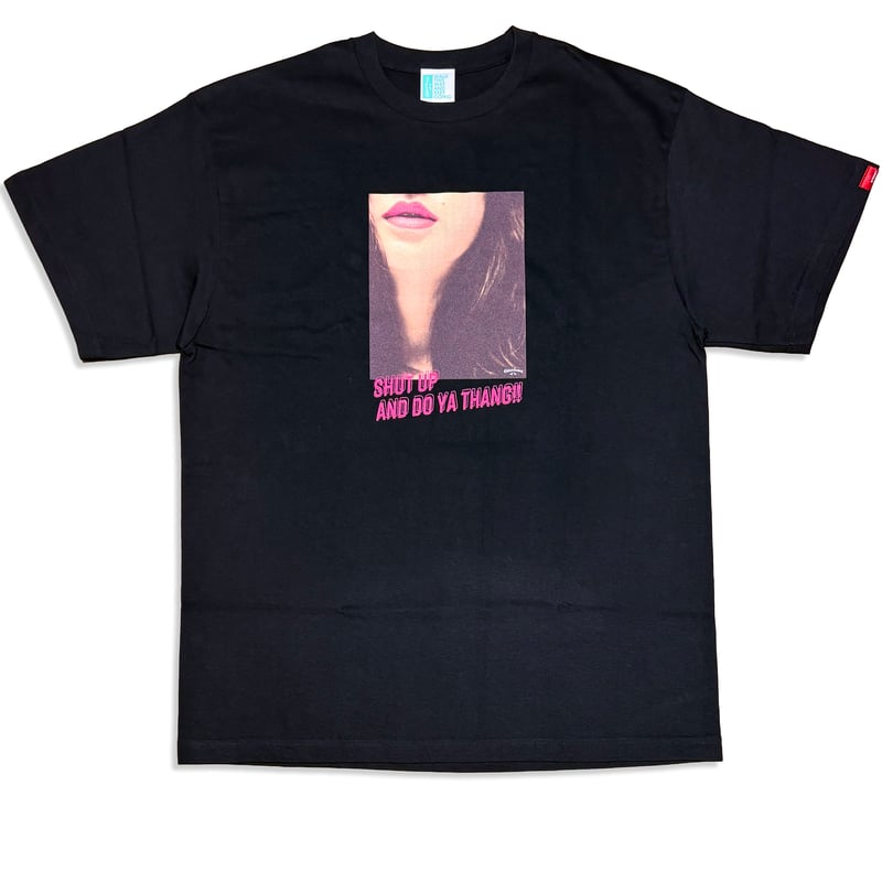 DO YA THANG GIRL PHOTO FINE JERSEY Tee ブラック XLサ