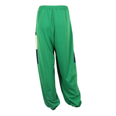 （Marble）U2603-606　ワイドシルエットロングパンツ　GREEN　UNISEX M・L・XL
