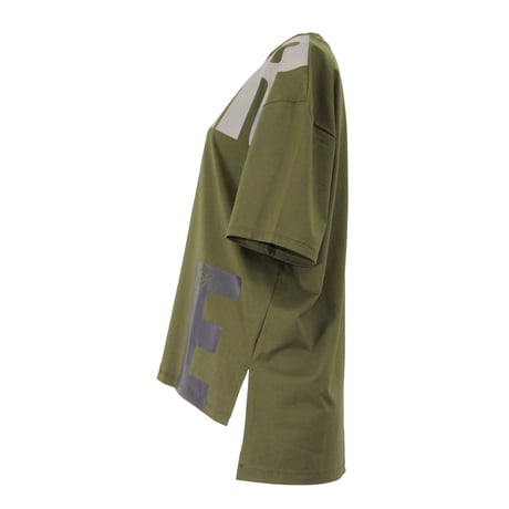 （Marble）L2601-103　スリットTシャツ　KHAKI　LADIES F
