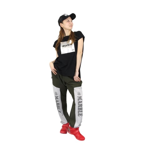 （Marble）L2603-103　オーバーフレンチT　BLACK　LADIES F