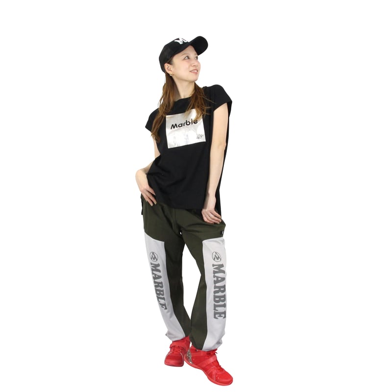 Marble）L2603-103 オーバーフレンチT BLACK LADIES F | フィ