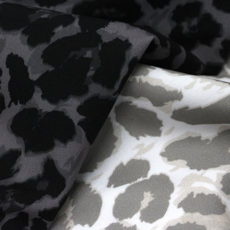 （Marble）L2609-606　レオパード柄 ロングパンツ　BLACK　LADIESM ・L