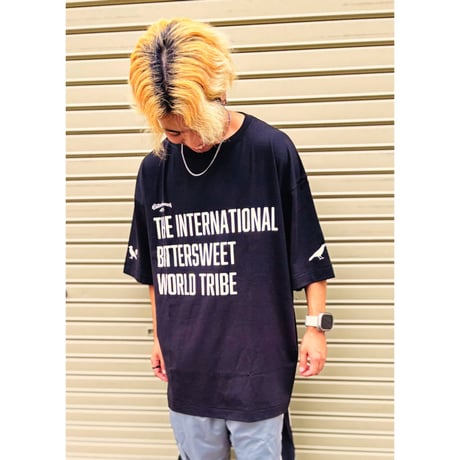 BitterSweet WORLD TRIBE TRI-BLEND BIG Tee　ヴィンテージブラック　MサイズLサイズ