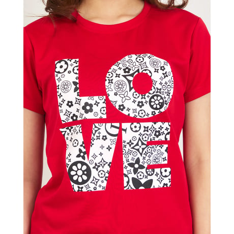 （CLAP）MONOGRAM-LOVE C-DRYTEE　レッド　Mサイズ