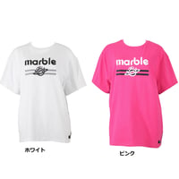 （Marble）XLサイズセール　U2208-101　ジャカードゴム付BigT　ピンク ホワイト　ユニセックスXLサイズ
