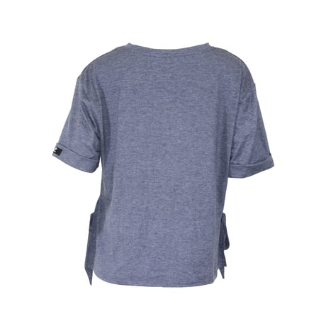 （Marble）L2601-104　ロールスリーブTシャツ　NAVY　LADIES F