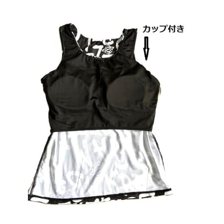 （Marble催事限定商品セール）SL2604-202　T×タンク　KHAKI　BLACK　LADIES F