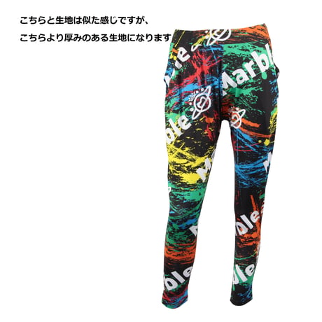 （Marble催事限定商品セール） SU2504-604　ロングパンツ　WHT　BLK　ユニセックスM・L