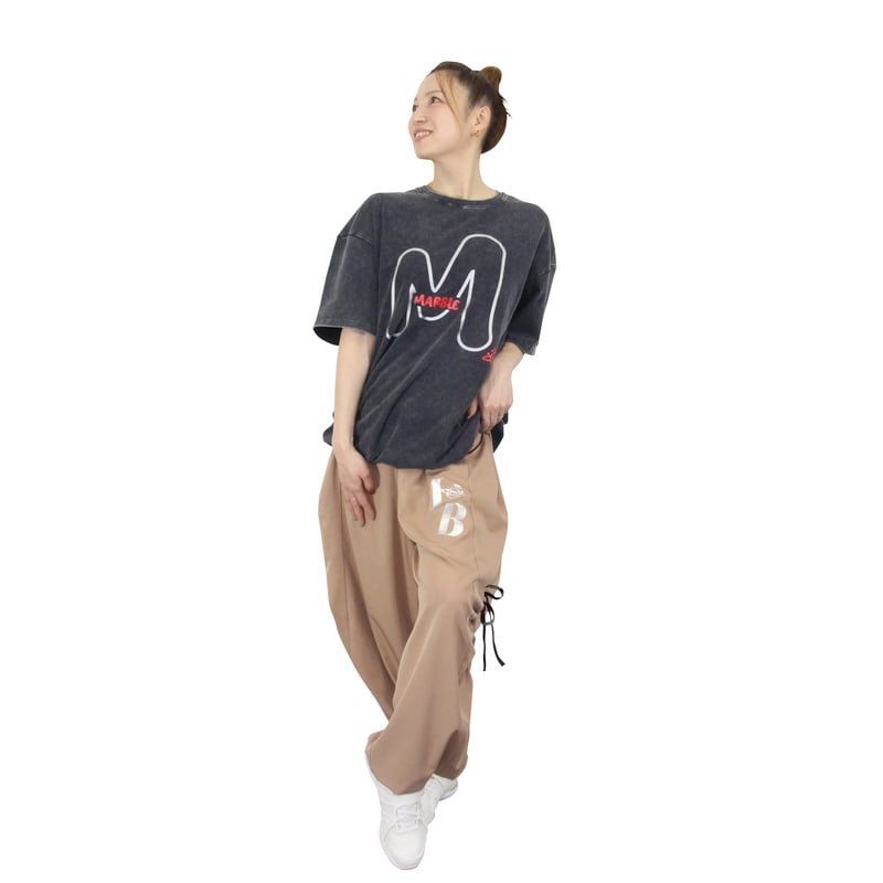 Marble）L2603-607 タックワイドパンツ BEIGE LADIES M・L |