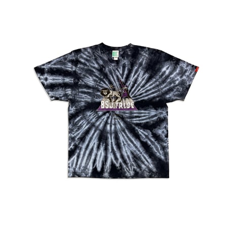 J.TRIBE LION SPIRAL Tie-Dye Tee　スパイラルブラック　LサイズXLサイズXXLサイズ