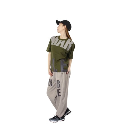 （Marble）L2601-103　スリットTシャツ　KHAKI　LADIES F