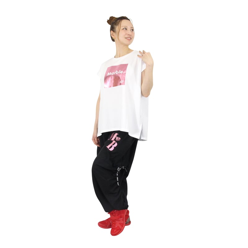 Marble）L2603-607 タックワイドパンツ BLACK LADIES M・L |