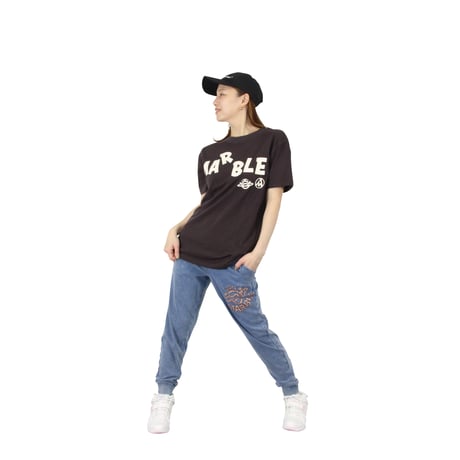 （Marble）U2601-605 デニム風スリムパンツ　TURQUOISEDENIM　UNISEX M・ML・ L・XL