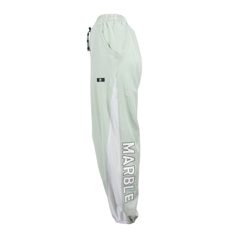（Marble）L2606-606　切替メッシュ付きロングパンツ　LIGHTGREEN　LADIESM ・L