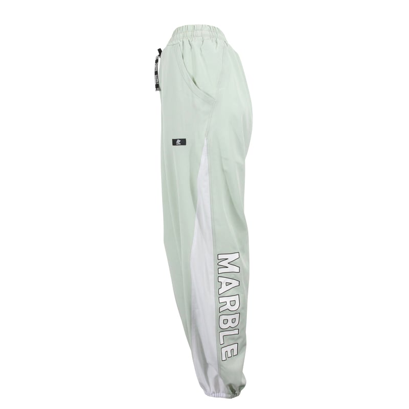 Marble）L2606-606 切替メッシュ付きロングパンツ LIGHTGREEN LAD